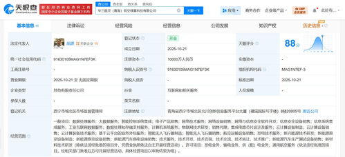 中国五矿集团等联合在青海成立低空绿算科技公司，注册资本1亿元，聚焦数据处理服务